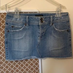 Denim Rock mini skirt